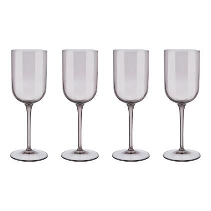 Verre à vin blanc FUUM, set de 4 pc, 280 ml, verre brun, Blomus