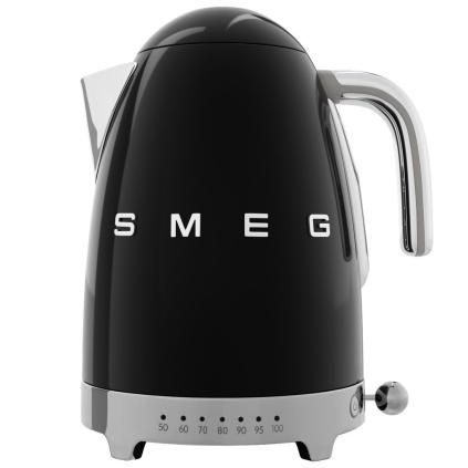 Bouilloire à contrôle de température KLF04BLEU 1,7 l, noir, Smeg