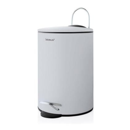 Poubelle de salle de bain TUBO, 3 l, gris, Blomus