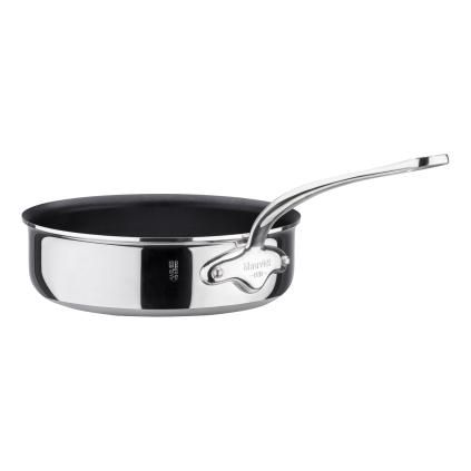 Sauteuse ECLIPSE 20 cm, surface antiadhésive, poignée en acier inoxydable, Mauviel