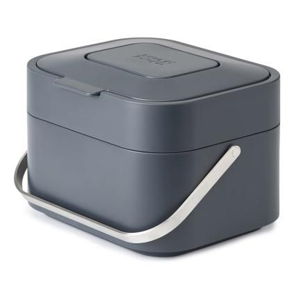 Poubelle de cuisine STACK 4 l, gris graphite, Joseph Joseph