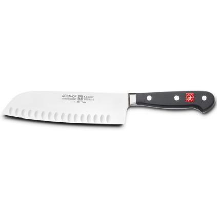 Couteau Santoku 17 cm avec rainures ovales, Classic, Wüsthof