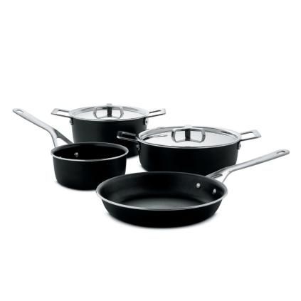 Batterie de cuisine POTS & PANS, 6 pièces, acier inoxydable, Alessi