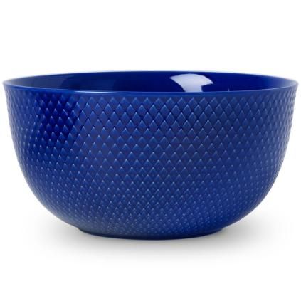 Bol de service RHOMBE 22 cm, bleu foncé, Lyngby