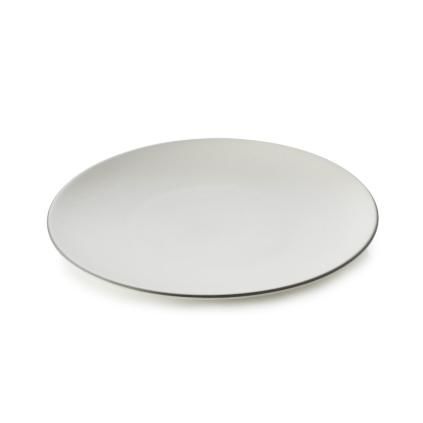Assiette à dessert EQUINOXE, set de 6 pc, 21,5 cm, coton blanc, REVOL