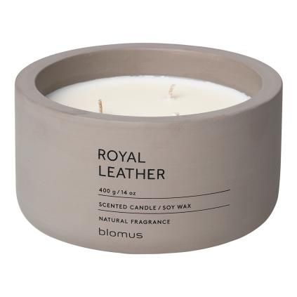 Bougie parfumée FRAGA ⌀ 13 cm, Cuir Royal, Blomus