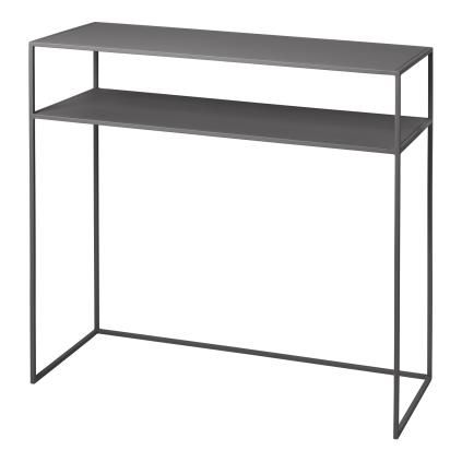 Table console FERA 85 cm, gris, acier, Blomus