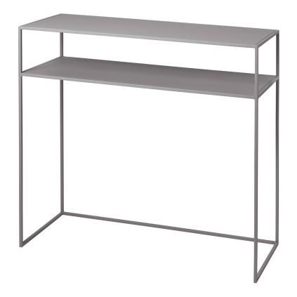 Console FERA 85 cm, gris clair, acier, Blomus