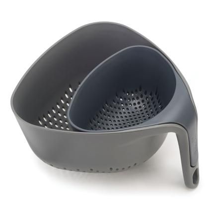 Passoire, set de 2 pièces, gris, Joseph Joseph