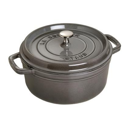 Faitout 24 cm, gris graphite, fonte, Staub