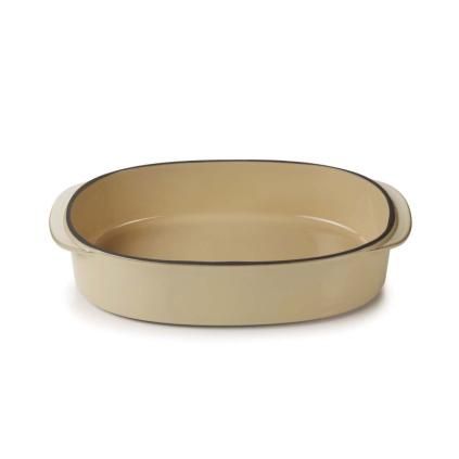 Plat de cuisson four CARACTERE 26 x 18,5 cm, beige, REVOL