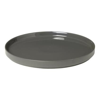 Assiette PILAR, gris foncé, Blomus