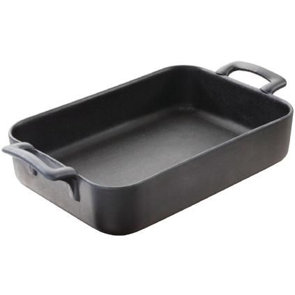 Plat de cuisson four BELLE CUISINE 450 ml, noir mat, fonte, REVOL