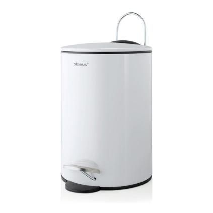 Poubelle de salle de bain TUBO 3 l, blanc, Blomus