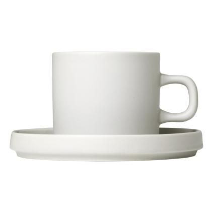 127640 hrnek na kavu s podsalkem mio 200 ml sada 2 ks kremova blomus