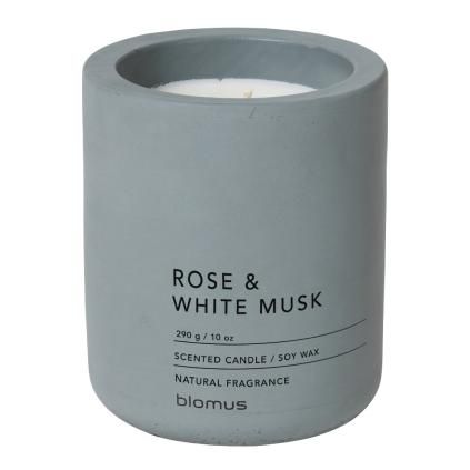 Bougie parfumée FRAGA ⌀ 9 cm, Rose & Musc Blanc, Blomus