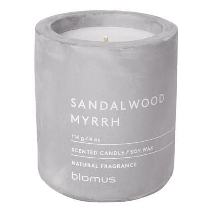 Bougie parfumée FRAGA ⌀ 6,5 cm, myrrhe de santal, Blomus