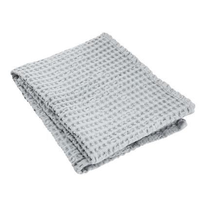 Serviette de bain CARO 50 x 100 cm, gris clair, Blomus