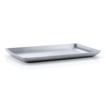 Plateau multifonctionnel BASIC 13 x 22 cm, acier inoxydable mat, Blomus