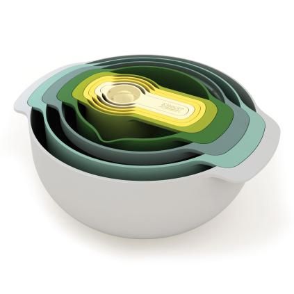 Bol de cuisine set OPAL NEST, 9 pièces, avec tasses à mesurer, empilable, Joseph Joseph