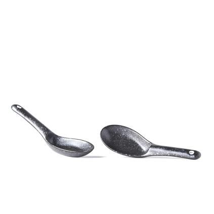 Cuillère japonaise 15 cm, noir mat, MIJ