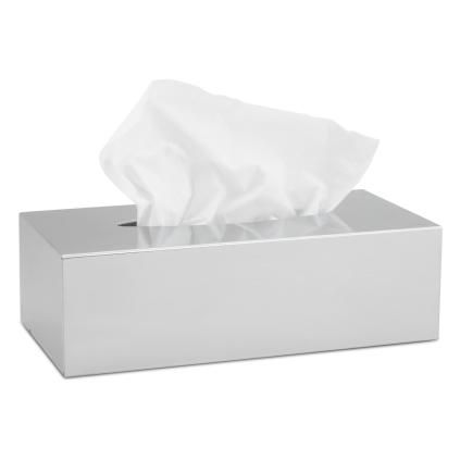 Boîte à mouchoirs NEXIO, acier inoxydable poli, Blomus