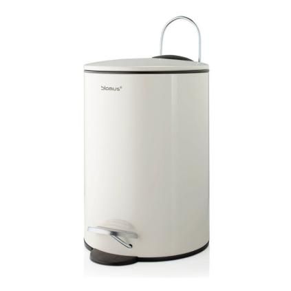 Poubelle de salle de bain TUBO 3 l, crémeux, Blomus