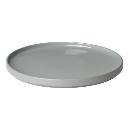 Assiette PILAR 27 cm, gris, Blomus