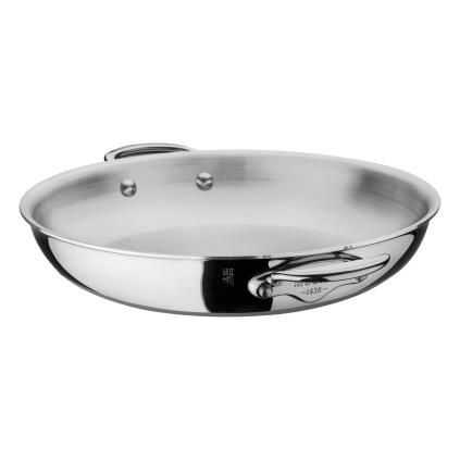 Poêle de service 28 cm, anses inox, Mauviel