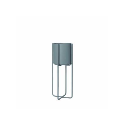 Pot de fleur sur pied KENA 55 cm, gris acier, Blomus