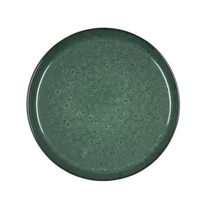 Assiette 27 cm, noir/vert, Bitz