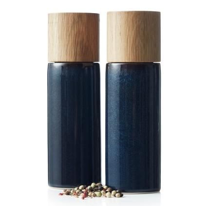 Set de moulins à sel et poivre, 16,7 cm, bleu, Bitz