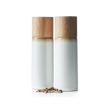 Set de moulins à sel et poivre, 16,7 cm, crème, Bitz