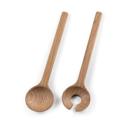 Set de couverts à salade 24 cm, chêne, Bitz