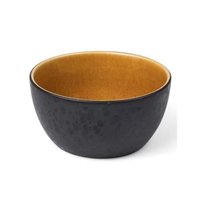 Bol de service 14 cm, noir/ambre, Bitz