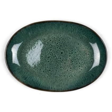 Plat de service 36 x 25 cm, noir/vert, Bitz