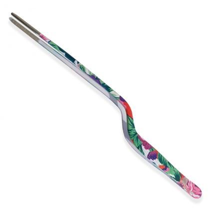 Pince à dresser courbée 30 cm, motifs fleurs, Dellinger