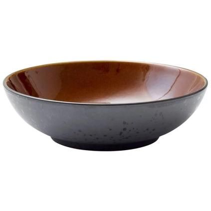 Saladier 24 cm, noir/ambre, Bitz