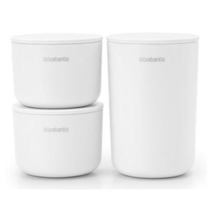 Bocaux de cuisine, set de 3 pc, blanc, Brabantia