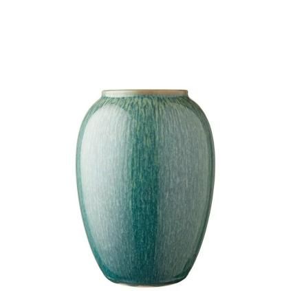 Vase 20 cm, vert, grès, Bitz