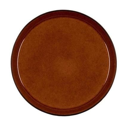 Assiette 27 cm, noir/ambre, Bitz