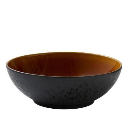 Saladier 30 cm, noir/ambre, Bitz