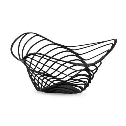 Coupe à fruits TRINITY 26 cm, haute, noir, Alessi