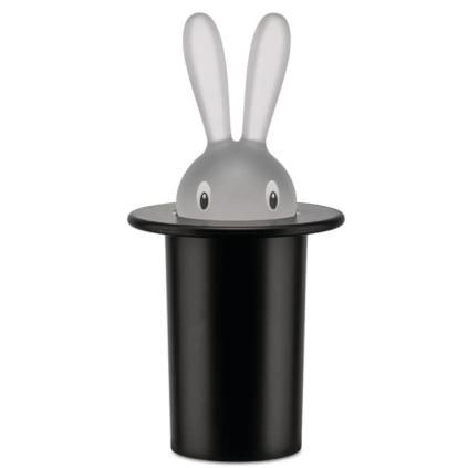 Distributeur de cure-dents MAGIC BUNNY, noir, Alessi