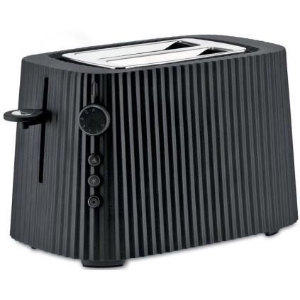 Grille-pain PLISSE, 2 tranches, noir, Alessi