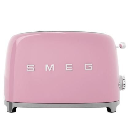 Grille-pain TSF01PKEU, 2 tranches, rose pastel, Smeg