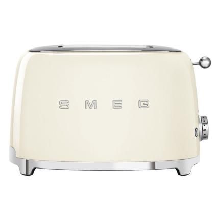 Grille-pain TSF01CREU, 2 tranches, crème, Smeg