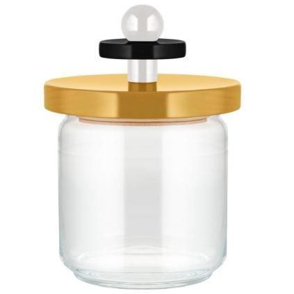 Bocal de rangement 100 COLLECTION, 750 ml, jaune, verre, Alessi