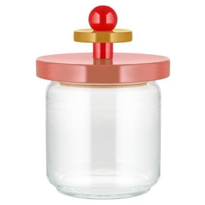 Bocal de rangement 100 COLLECTION, 750 ml, rose, verre, Alessi
