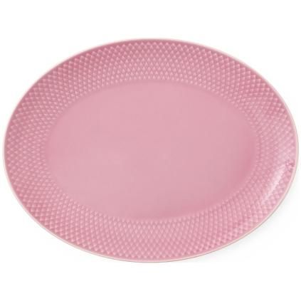 Plat de service RHOMBE 29 x 22 cm, rose, Lyngby